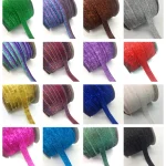 Ruban de velours pailmétrage pour décoration de mariage, clips de bande de sauna, nœud large, 3 verges, 1 po, 25mm