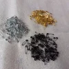Épingles de sûreté pour bijoux et vêtements, accessoires vestisens, noir, or, argent, 18mm, 500 pièces
