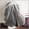slbridal voile de mariage à deux couches avec peigne pour femme, accessoire en ivoire pour patients