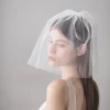 SLBRIDAL-Voile de Mariage à Deux Couches avec Peigne pour Femme, Accessoire en Ivoire pour Patients
