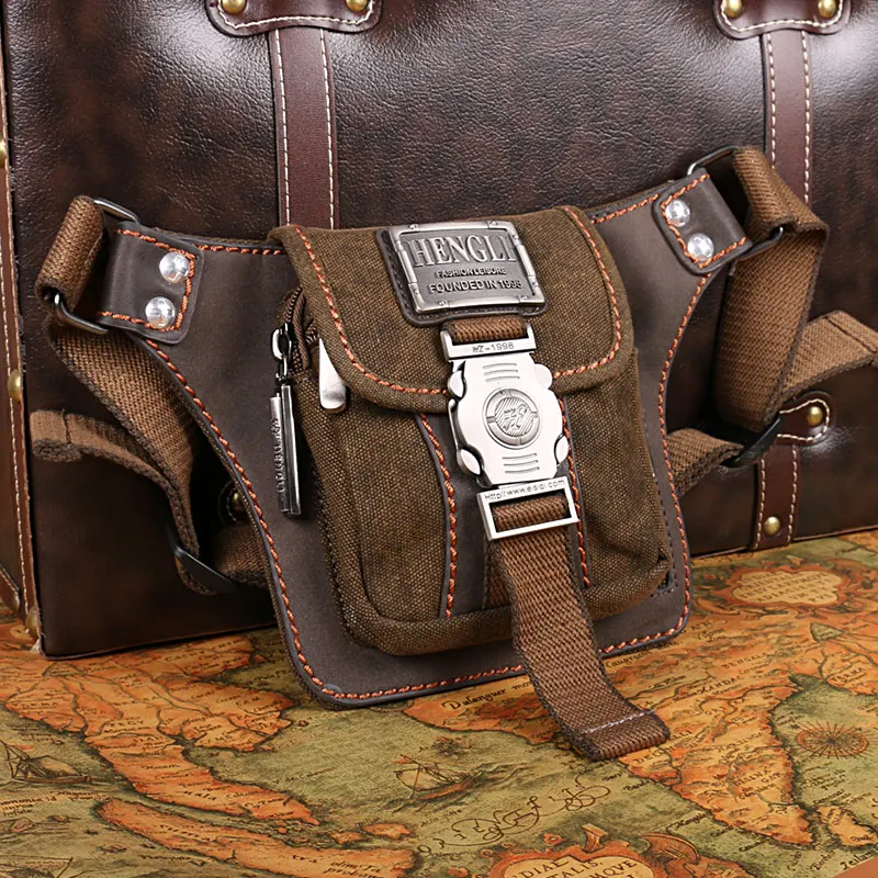 Sac de ceinture Mini rétro mode Portable sac de taille sac à main Portable Vintage toile loisirs tourisme taille Packs tactique fanny pack