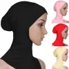 6YQA-Bonnet Hijab à Couverture Complète pour Femme Musulmane, Doux, Islamique, Sous-Écharpe, Cou, Tête, 6YQA