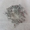 Épingles de sûreté pour bijoux et vêtements, accessoires vestisens, noir, or, argent, 18mm, 500 pièces
