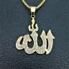 collier hip hop avec pendentifs islamiques, pour hommes et femmes, en acier inoxydable, bijoux musulmans, vente en gros, livraison directe