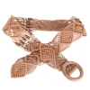 ceinture tressée rétro pour femmes, 100 105cm, style bohème, très large, chaîne de taille, 1 pièce