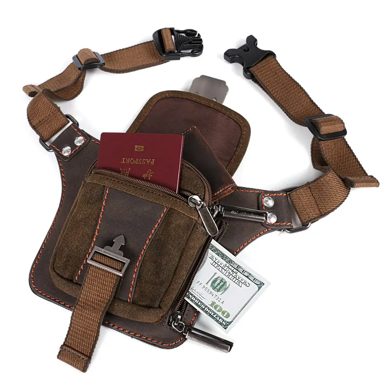 Sac de ceinture Mini rétro mode Portable sac de taille sac à main Portable Vintage toile loisirs tourisme taille Packs tactique fanny pack