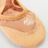 ballerines plates en maille élastique pour femme, chaussures de ballet pour la danse, la rencontre avec le phtalin