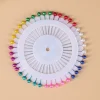 Épingles à coudre à tête ronde en perles, 480 pièces/lot, pour corsage de mariage, fleuriste, accessoires pour documents mixtes