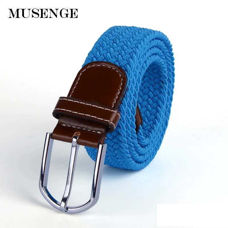 Ceinture élastique tressée pour hommes et femmes, de haute qualité, pour cowboy, pour femmes, de styliste, pour pantalon en jean, tendance pour enfants