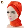 turban hijab de luxe en velours plissé pour femme, tube extra long, écharpe indienne pour envelopper le sauna, nouvelle mode