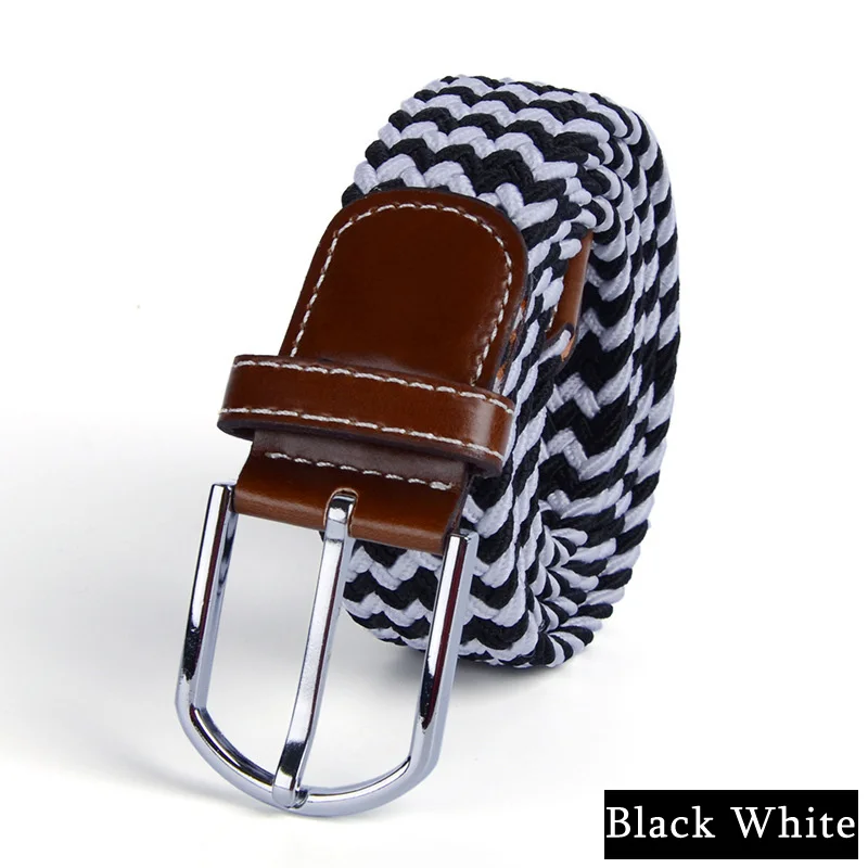 Ceinture élastique tressée pour hommes et femmes, de haute qualité, pour cowboy, pour femmes, de styliste, pour pantalon en jean, tendance pour enfants