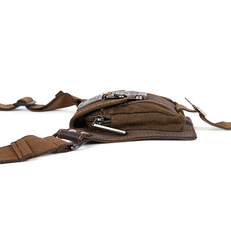 Sac de ceinture Mini rétro mode Portable sac de taille sac à main Portable Vintage toile loisirs tourisme taille Packs tactique fanny pack