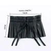 robe plissée pansement larges ceintures pour femmes faux cuir ceinture élastique élégant feuille de lotus taille haute ceinture ceinture femme