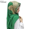 bohowaii paillettes diamants panuelos hijab écharpe châle abaya foulard turbantes mouchoir long en mousseline de soie kopftuch femme musulman