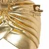 turban métallique tête enveloppement chapeau bandeau bandana casquette couleur or et argent hijab tête enveloppement bonnet chapeau musulman chimio casquette
