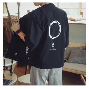 Kimono Cardigan pour hommes, Obi japonais, YukMimen Haori, Vêtements de samouraï japonais, Vêtements traditionnels japonais, FZ2014