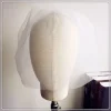 slbridal voile de mariage à deux couches avec peigne pour femme, accessoire en ivoire pour patients