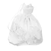 Pochette de Mariage en Satin Blanc pour Patients, Sac d&rsquo;Argent à Fleurs, Poudres de Poignet de Proximité, Sac à Main de ix, Accessoires de Mariage pour Demoiselle d&rsquo;Honneur