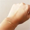 bracelets de barre indiens faits à la main, bijoux remplis d'or, cadeaux pour les migrants