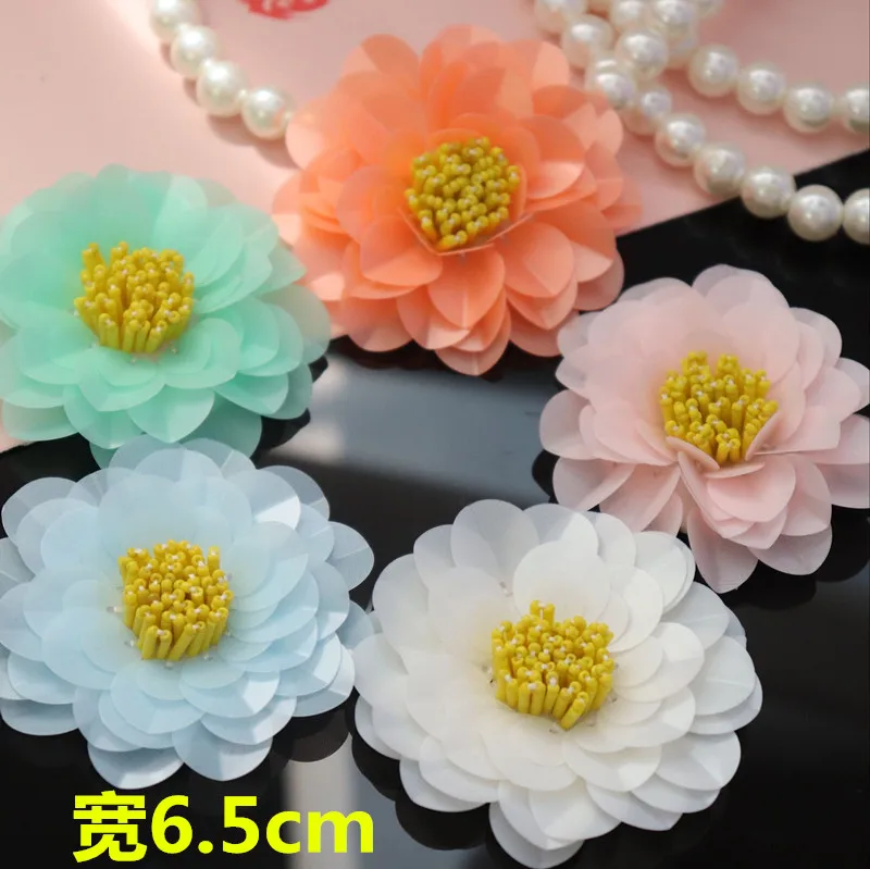 tissu perlé à paillettes, fleurs, diy, accessoires pour vêtements, pull décoré, patch floral 3d pour sacs à vêtements, chaussettes