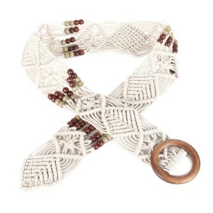 Ceinture tressée rétro pour femmes, 100-105CM, style bohème, très large, chaîne de taille, 1 pièce