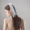 slbridal voile de mariage à deux couches avec peigne pour femme, accessoire en ivoire pour patients