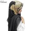 bohowaii paillettes diamants panuelos hijab écharpe châle abaya foulard turbantes mouchoir long en mousseline de soie kopftuch femme musulman