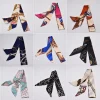 Petit foulard en soie pour femmes, nouvelle collection 2021, poignée imprimée, rubans de sac, marque de mode, foulard de tête, petits foulards longs et slim, vente en gros