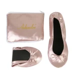 Ballerines portables pour femmes, chaussures plates, ballerines retroussables, après la fête, pour patients, pour fête de mariage