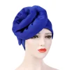 turban en coton de luxe pour femmes musulmanes, accessoires pour cheveux, casquettes hijab pour filles musulmanes