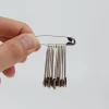 Épingles de sûreté argentées et dorées de 22/28/38/45/54mm, broche en fer à repasser, accessoire de couture, 100 pièces