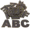 26 strass anglais A-Z Alphabet lettre Applique fer sur Patch pour tissu nom bricolage Badge autocollant pour robe jean pantalon chaussures