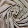 foulard turban en coton pour femmes musulmanes, hijab, écharpe de sauna perlée, casquettes pour femmes, foulards à tête ronde, foulard islamique, mode