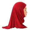 h061 belle plaine petite fille hijab simple mignon hijab chapeaux casquettes pour femmes peuvent s'adapter aux filles de 2 à 6 ans