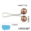 ensemble de broches pour hijab en perles, 12 pièces/ensemble, foulard durag, turban doux pour femmes, accessoires
