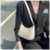 nouveaux sacs à main de mode pour femmes rétro couleur unie en cuir pu épaule sous les bras sac décontracté femmes hobos sacs à main sac à main femme