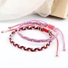 bracelets tressés faits à la main pour femmes, 30 couleurs, uld'avertissement, bracelet à breloques bohème, navire chia, amoureux, cadeaux de noël, bijoux