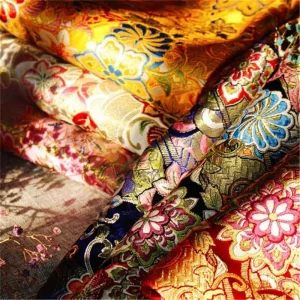 Vêtement Kimono en tissu Jacquard brocart, Style japonais classique, à la mode, pour vêtements chinois Hanbok