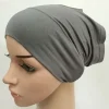 doux modal intérieur hijab casquettes musulman stretch turban casquette islamique sous écharpe bonnet chapeau femme bandeau turbante mujer 2020