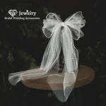 CC Veil-Accessoires pour cheveux de mariage pour femmes, coiffure pour patients, bijoux de fiançailles, en forme de papillon, 100% fait à la main, QS118