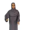 h118 taille libre robe musulmane avec hijab attaché prier khimar caftan burqa abaya robe hijab moyen orient vêtements