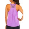 chemise de yoga femme nouveau style t shirt ample fitness hauts gilet femmes sans manches sport t shirt séchage rapide gymnase course entraînement blouse