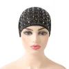 turban à strass pour femmes musulmanes, sous foulard, turban, tube, fleur, perte de cheveux, bonnet chimio, islam, arabe, os, sous foulard