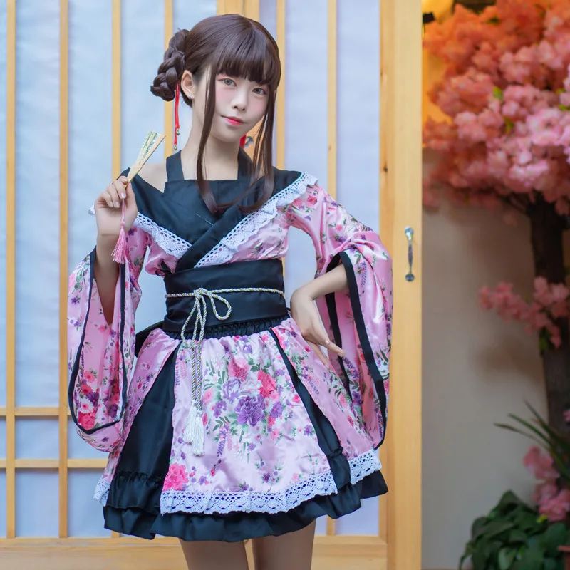 Kimono Yukata en soie pour femmes, nouveau Costume Anime japonais, imprimé traditionnel, Vintage, Original, Robe