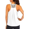 chemise de yoga femme nouveau style t shirt ample fitness hauts gilet femmes sans manches sport t shirt séchage rapide gymnase course entraînement blouse