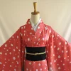 anime kimetsu no yaiba cosplay costumes pour femmes, uniforme koyuki, kimono japonais akatro, ensemble gelfor
