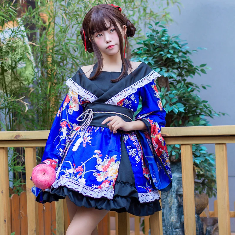 Kimono Yukata en soie pour femmes, nouveau Costume Anime japonais, imprimé traditionnel, Vintage, Original, Robe