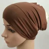 doux modal intérieur hijab casquettes musulman stretch turban casquette islamique sous écharpe bonnet chapeau femme bandeau turbante mujer 2020