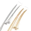 colliers en or pour femmes, vente en gros, bijoux élégants pour dames, collier ras du cou plaqué or à la mode, emballé en vrac