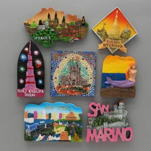 Aimants pour réfrigérateur en mosaïque de Barcelone, Burj khalanza, Dubaï, doré, Myanmar, Prague, san DibenzSan Mar37, sirène thaïlandaise, cadeaux de décoration pour la maison Aimants pour réfrigérateur en mosaïque de Barcelone, Burj khalanza, Dubaï, doré, Myanmar, Prague, san DibenzSan Mar37, sirène thaïlandaise, cadeaux de décoration pour la maison